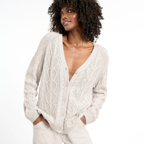 Splendid Sweaters - Splendid CashBlend Ivory Cardigan